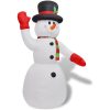 Uppblåsbar snögubbe 240 cm vidaXL 240 cm – miniatyr 2