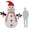 Uppblåsbar snögubbe med LEDs 250 cm vidaXL 250 cm – miniatyr 11