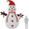 Uppblåsbar snögubbe med LEDs 460 cm vidaXL 460 cm – miniatyr 11