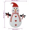 Uppblåsbar snögubbe med LEDs 460 cm vidaXL 460 cm – miniatyr 12