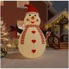Uppblåsbar snögubbe med LEDs 460 cm vidaXL 460 cm – miniatyr 1