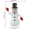 Uppblåsbar snögubbe med LEDs vidaXL 120 cm – miniatyr 11