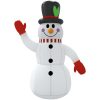 Uppblåsbar snögubbe med LEDs vidaXL 120 cm – miniatyr 4