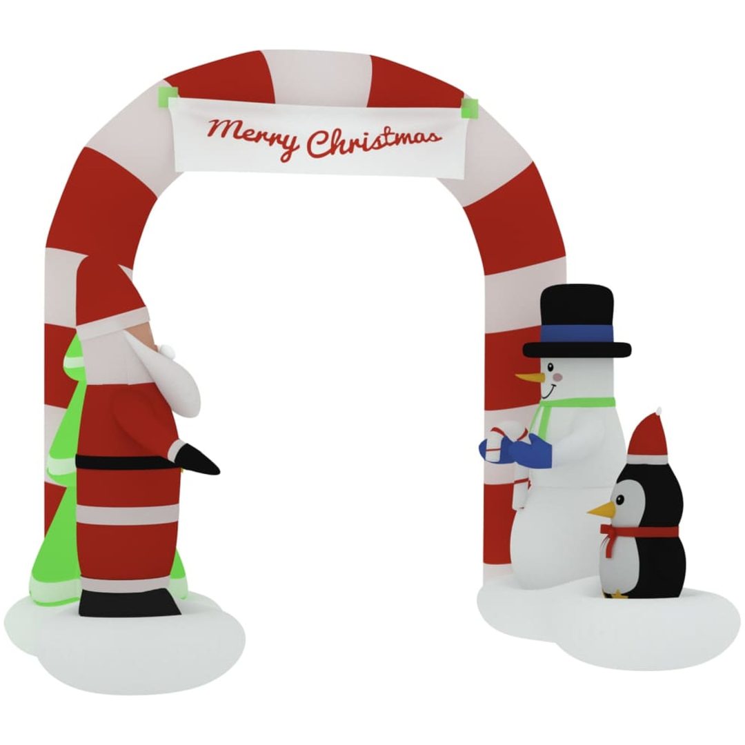 Uppblåsbar trädgårdsbåge med LEDs 260 cm vidaXL – bild 4