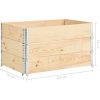 Upphöjd odlingsbädd 3 st massiv furu vidaXL 50 x 100 cm – miniatyr 7