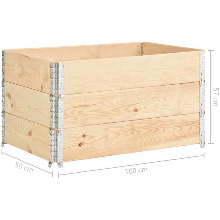 Upphöjd odlingsbädd 3 st massiv furu vidaXL 50 x 100 cm – bild 7