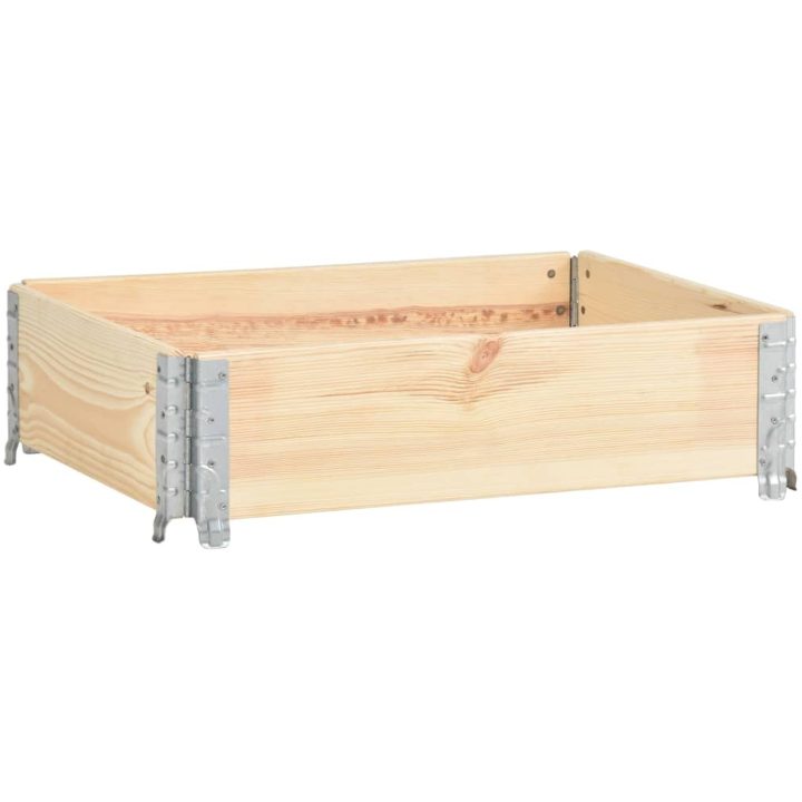 Upphöjd odlingsbädd massiv furu vidaXL 60 x 80 cm – bild 2