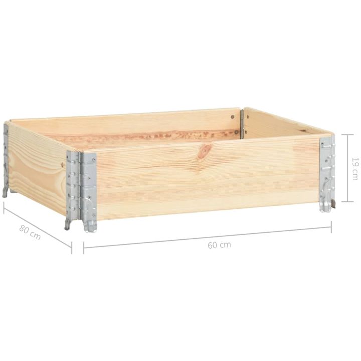 Upphöjd odlingsbädd massiv furu vidaXL 60 x 80 cm – bild 7