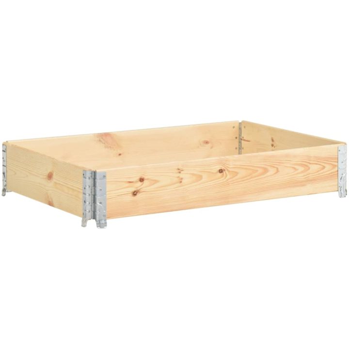 Upphöjd odlingsbädd massiv furu vidaXL 80 x 120 cm – bild 2