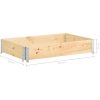 Upphöjd odlingsbädd massiv furu vidaXL 80 x 120 cm – miniatyr 7