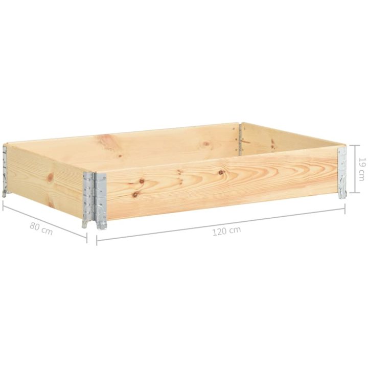 Upphöjd odlingsbädd massiv furu vidaXL 80 x 120 cm – bild 7