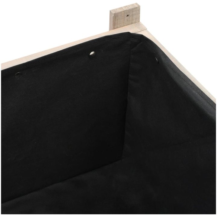 Upphöjd odlingsbädd med växthus 110x54x120 cm massivt granträ vidaXL – bild 11