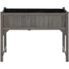 Upphöjd odlingsbädd med växthus 110x54x120 cm massivt granträ vidaXL – miniatyr 7