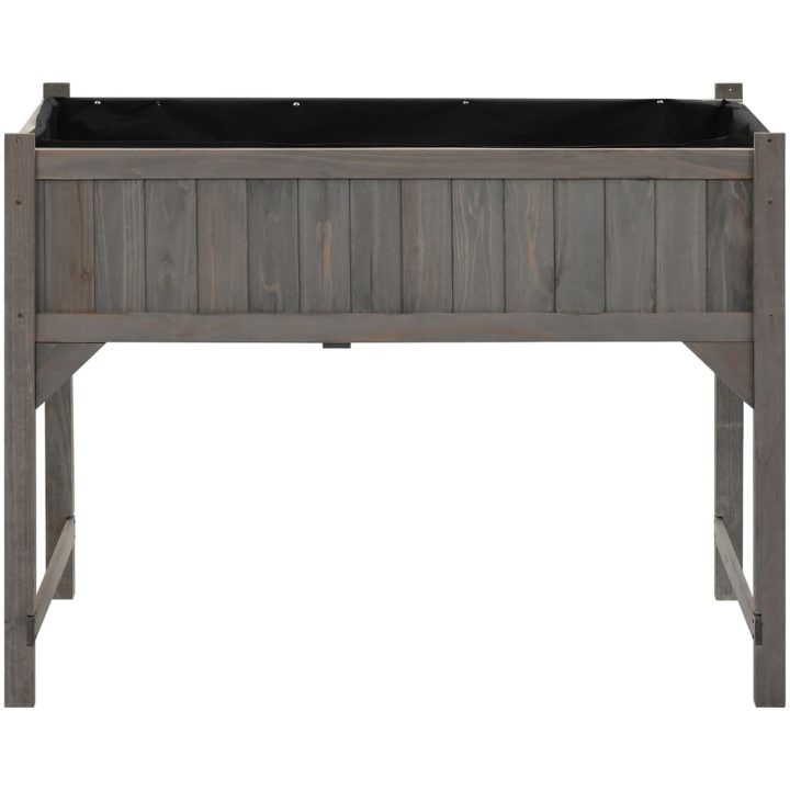 Upphöjd odlingsbädd med växthus 110x54x120 cm massivt granträ vidaXL – bild 7