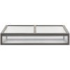 Upphöjd odlingsbädd med växthus 110x54x120 cm massivt granträ vidaXL – miniatyr 9