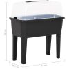 Upphöjd odlingslåda 77x38,7x82 cm PP vidaXL – miniatyr 9