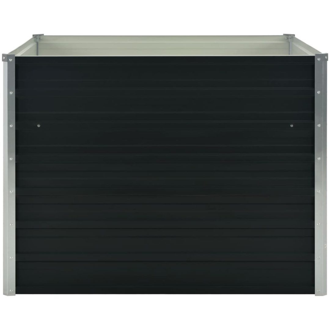 Upphöjd odlingslåda antracit 100x100x77 cm galvaniserat stål vidaXL – bild 4