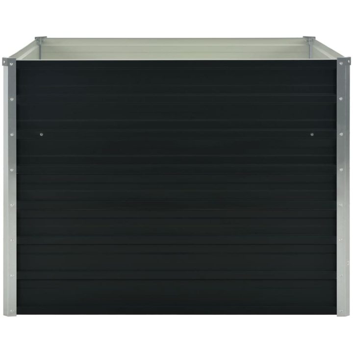 Upphöjd odlingslåda antracit 100x100x77 cm galvaniserat stål vidaXL – bild 4