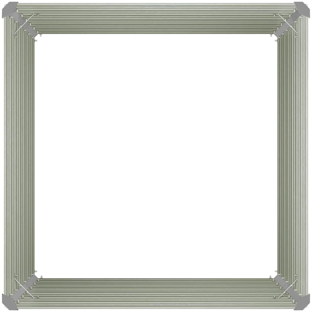 Upphöjd odlingslåda antracit 100x100x77 cm galvaniserat stål vidaXL – bild 9