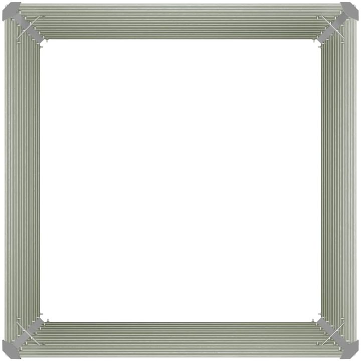 Upphöjd odlingslåda antracit 100x100x77 cm galvaniserat stål vidaXL – bild 9