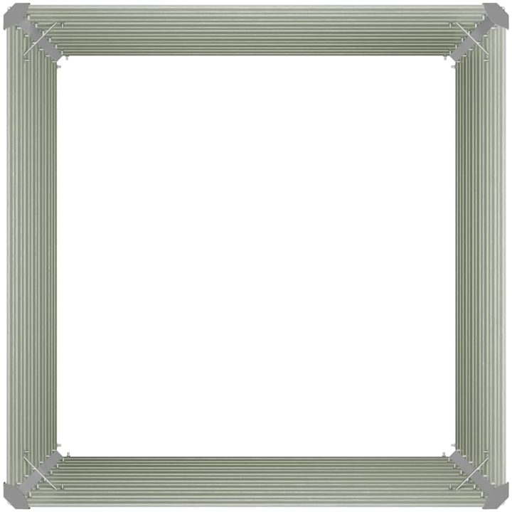 Upphöjd odlingslåda brun 100x100x77 cm galvaniserat stål vidaXL – bild 9