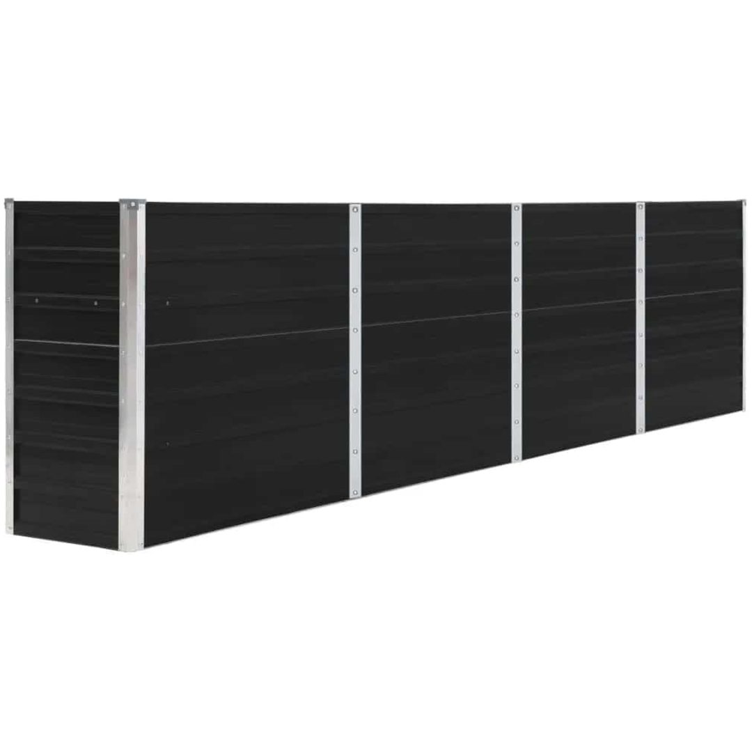 Upphöjd odlingslåda galvaniserat stål antracit vidaXL 320 x 40 x 77 cm – bild 2