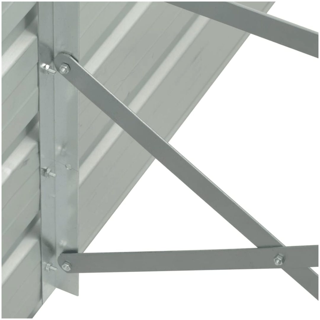 Upphöjd odlingslåda galvaniserat stål antracit vidaXL 320 x 40 x 77 cm – bild 6