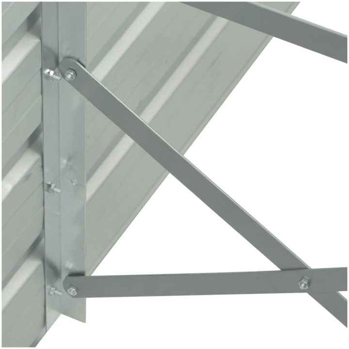 Upphöjd odlingslåda galvaniserat stål antracit vidaXL 320 x 40 x 77 cm – bild 6