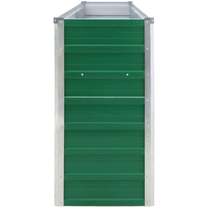 Upphöjd odlingslåda galvaniserat stål grön vidaXL 320 x 40 x 77 cm – bild 6