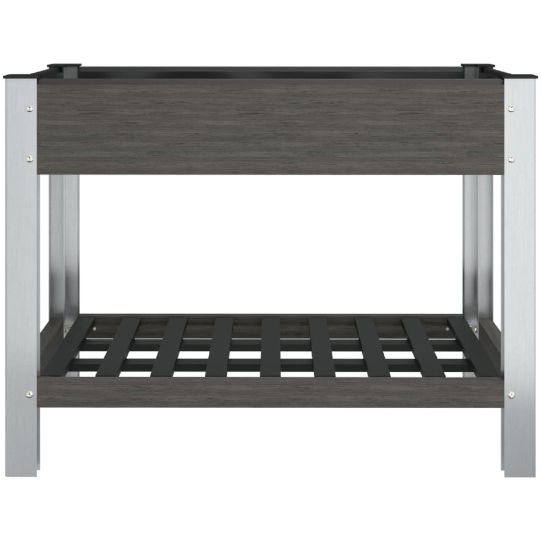 Upphöjd odlingslåda grå WPC vidaXL 100 x 50 x 75 cm – bild 3