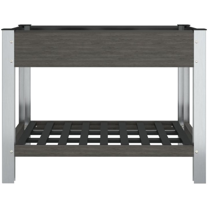 Upphöjd odlingslåda grå WPC vidaXL 100 x 50 x 75 cm – bild 3