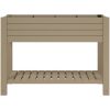 Upphöjd odlingslåda ljusbrun 110x45x79 cm polypropen vidaXL – miniatyr 3