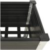 Upphöjd odlingslåda med hylla WPC grå vidaXL 50 x 50 x 90 cm – miniatyr 3