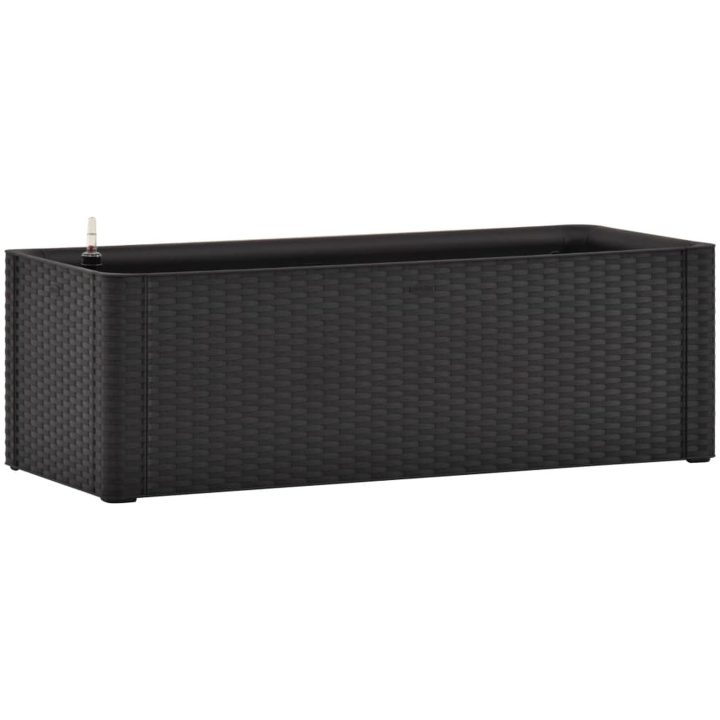 Upphöjd odlingslåda med självbevattning antracit vidaXL 100 x 43 x 33 cm – bild 2