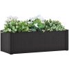 Upphöjd odlingslåda med självbevattning antracit vidaXL 100 x 43 x 33 cm – miniatyr 1