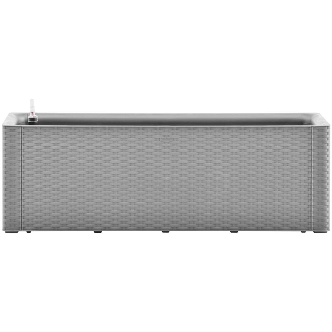 Upphöjd odlingslåda med självbevattning grå vidaXL 100 x 43 x 33 cm – bild 3