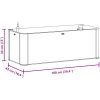 Upphöjd odlingslåda med självbevattning mocka vidaXL 100 x 43 x33 cm – miniatyr 8