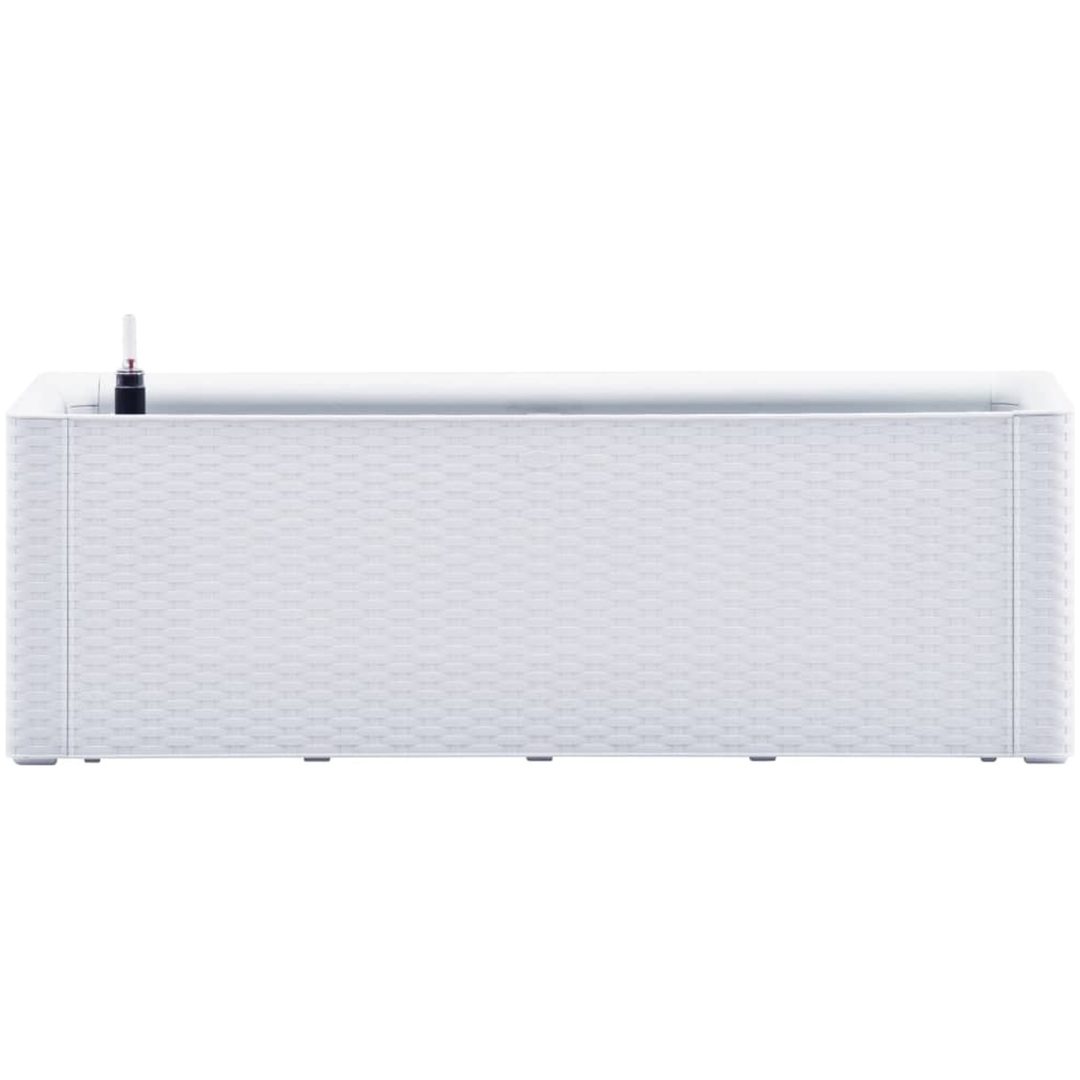Upphöjd odlingslåda med självbevattning vit vidaXL 100 x 43 x 33 cm – bild 3