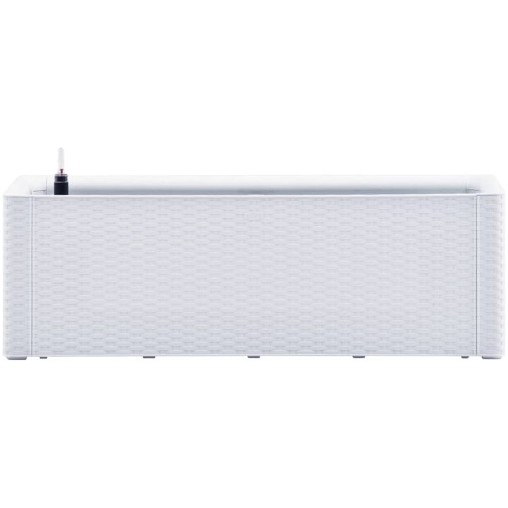Upphöjd odlingslåda med självbevattning vit vidaXL 100 x 43 x 33 cm – bild 3