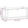 Upphöjd odlingslåda med självbevattning vit vidaXL 100 x 43 x 33 cm – miniatyr 8