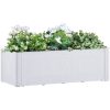 Upphöjd odlingslåda med självbevattning vit vidaXL 100 x 43 x 33 cm – miniatyr 1