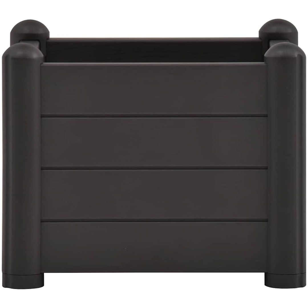 Upphöjd odlingslåda PP antracit vidaXL 43 x 43 x 35 cm – bild 3