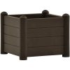Upphöjd odlingslåda PP mocka vidaXL 43 x 43 x 35 cm – miniatyr 2