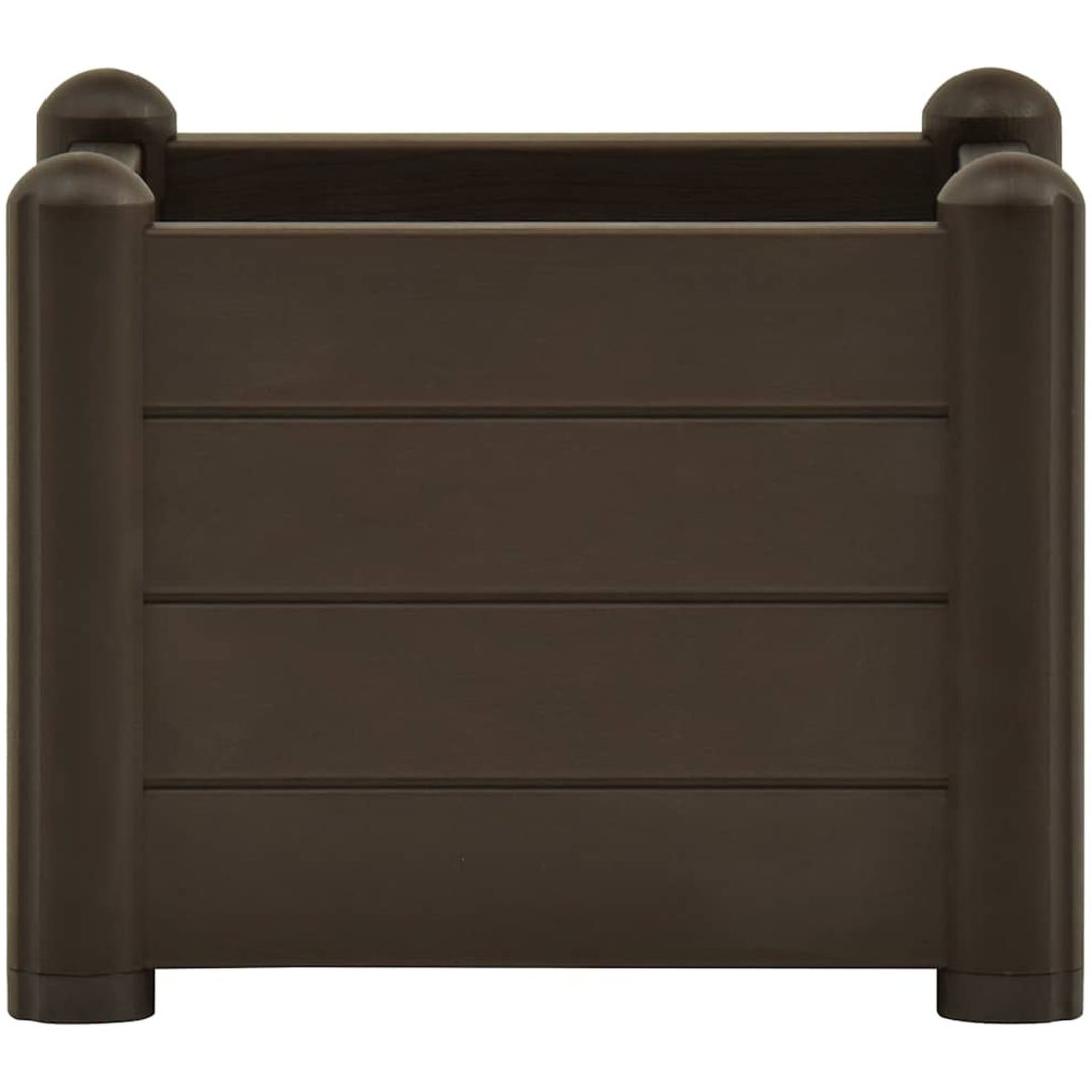 Upphöjd odlingslåda PP mocka vidaXL 43 x 43 x 35 cm – bild 3