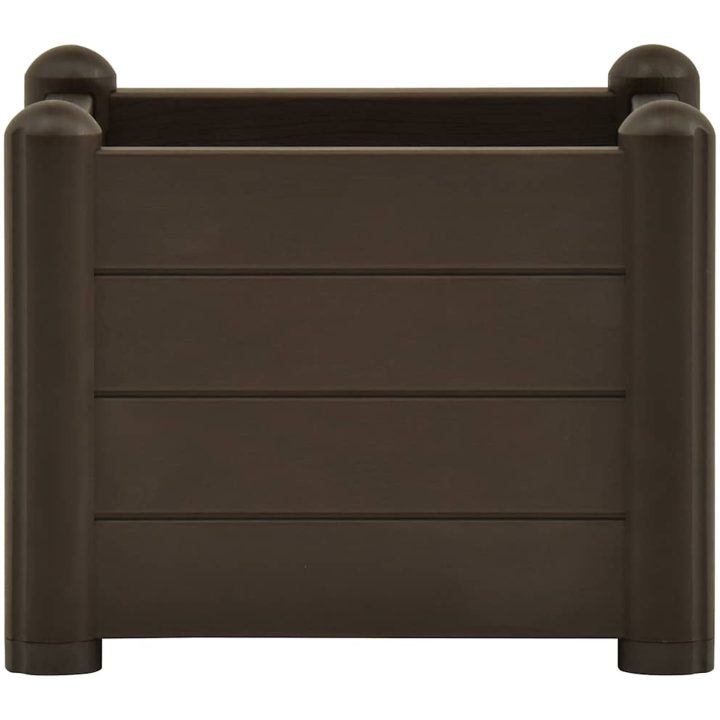 Upphöjd odlingslåda PP mocka vidaXL 43 x 43 x 35 cm – bild 3