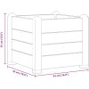 Upphöjd odlingslåda PP mocka vidaXL 43 x 43 x 35 cm – miniatyr 5