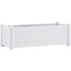 Upphöjd odlingslåda PP vit vidaXL 100 x 43 x 35 cm – miniatyr 2