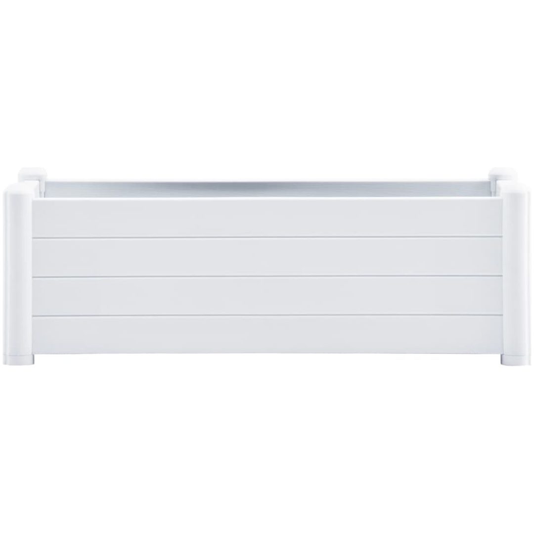 Upphöjd odlingslåda PP vit vidaXL 100 x 43 x 35 cm – bild 3