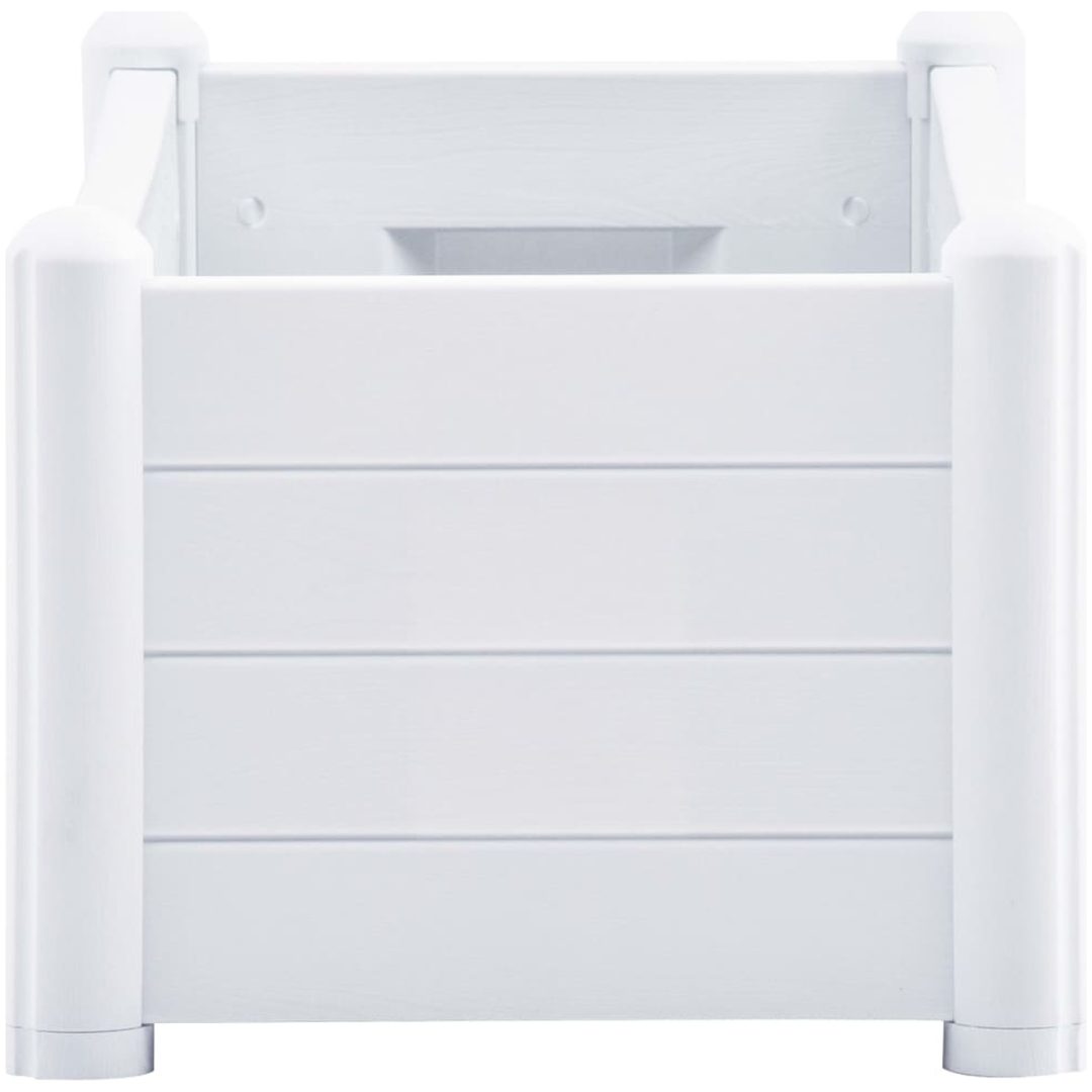 Upphöjd odlingslåda PP vit vidaXL 100 x 43 x 35 cm – bild 4