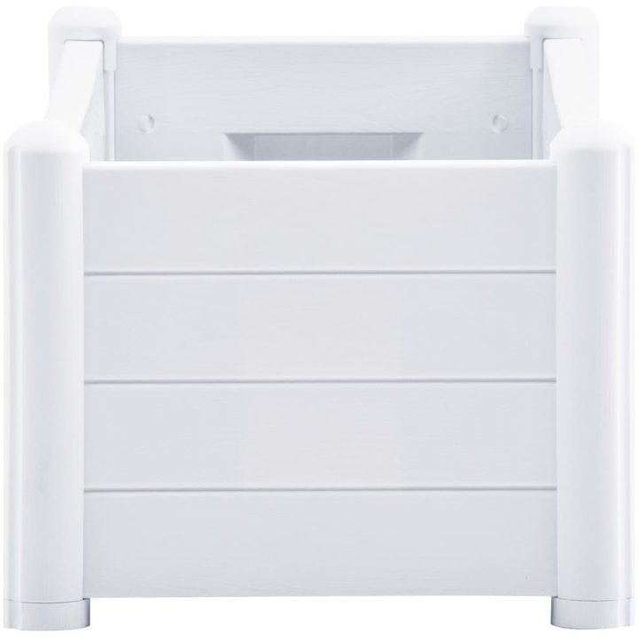 Upphöjd odlingslåda PP vit vidaXL 100 x 43 x 35 cm – bild 4
